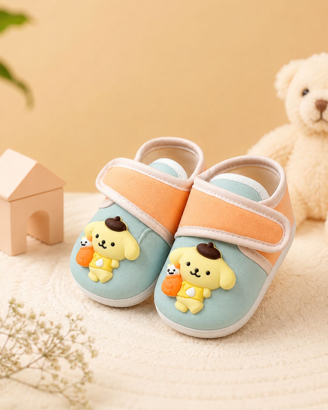 Baby Shoe - Blu & Orng