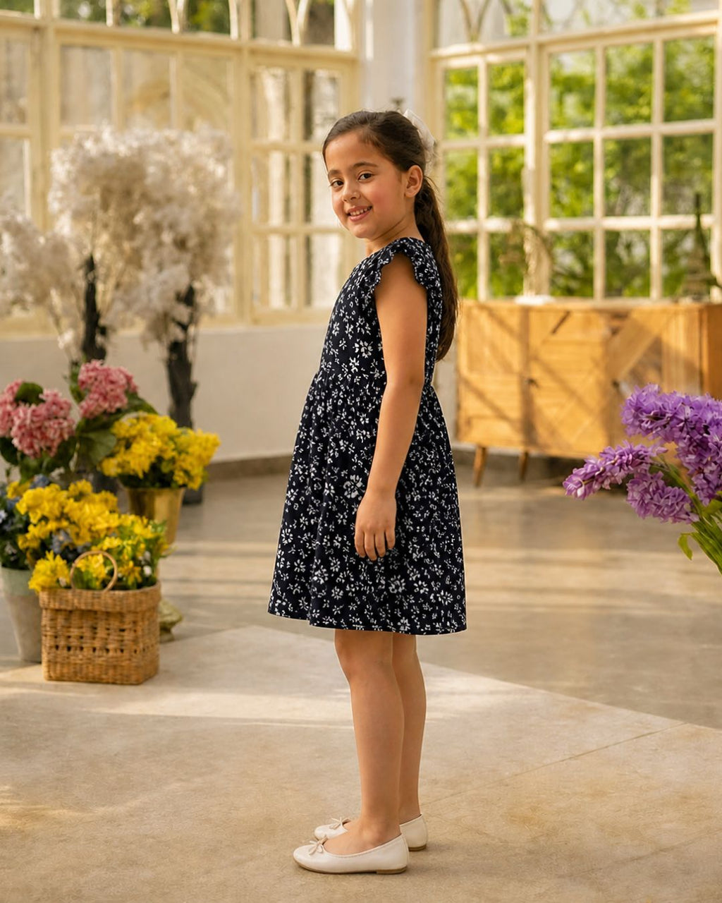 Black Floral Frock