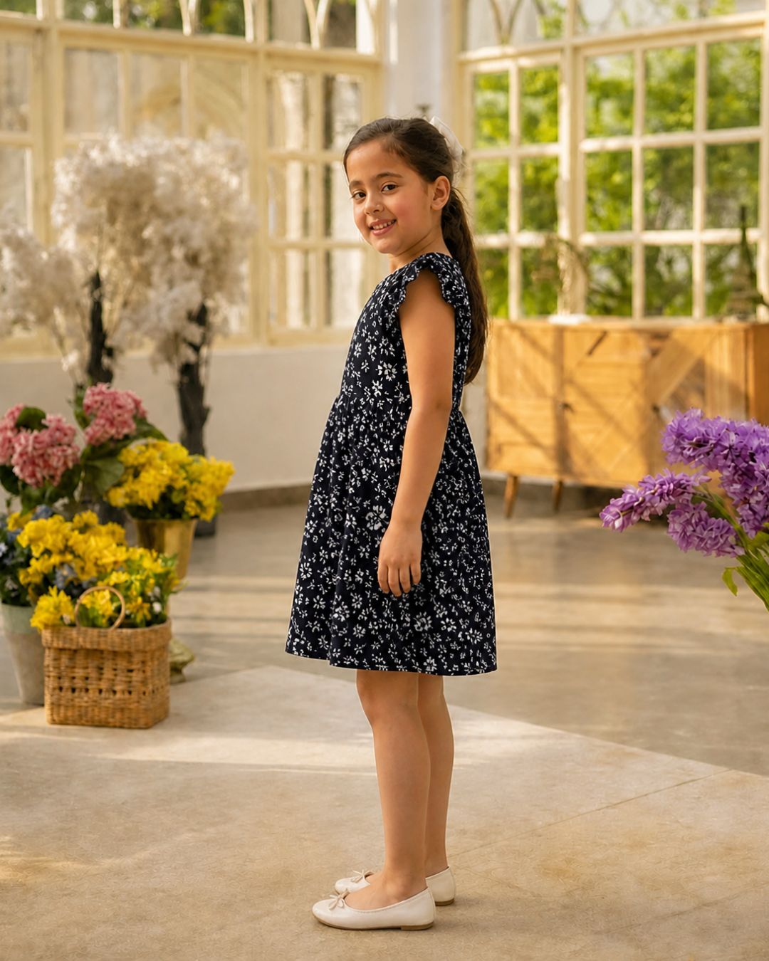 Black Floral Frock