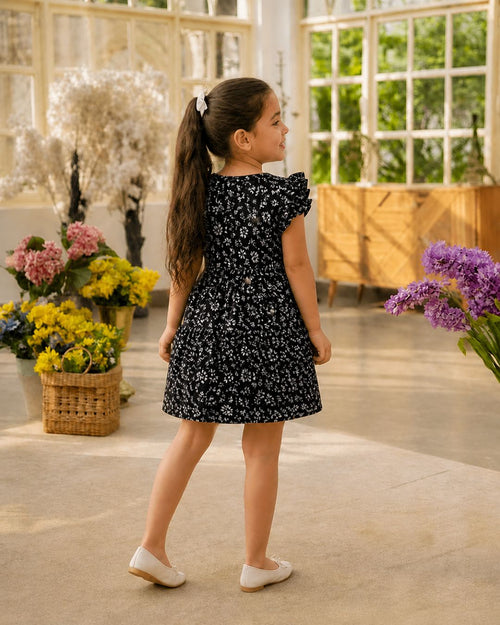 Black Floral Frock