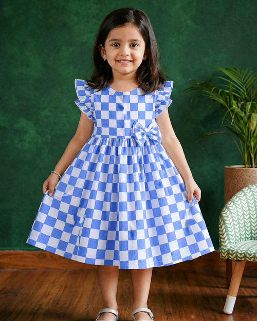Blue Checks Frock