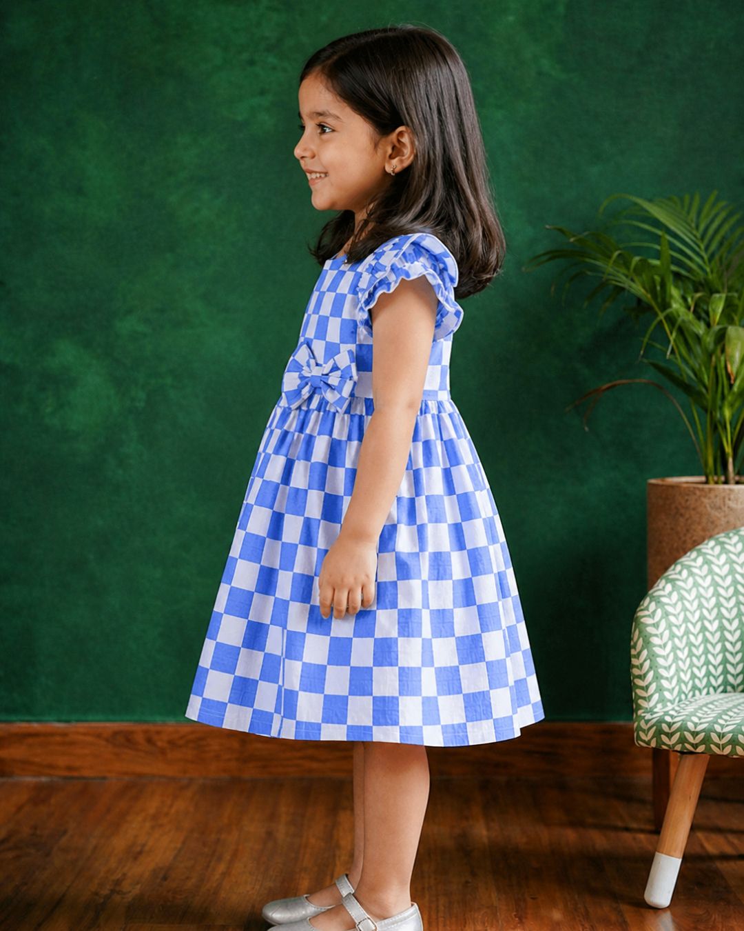 Blue Checks Frock