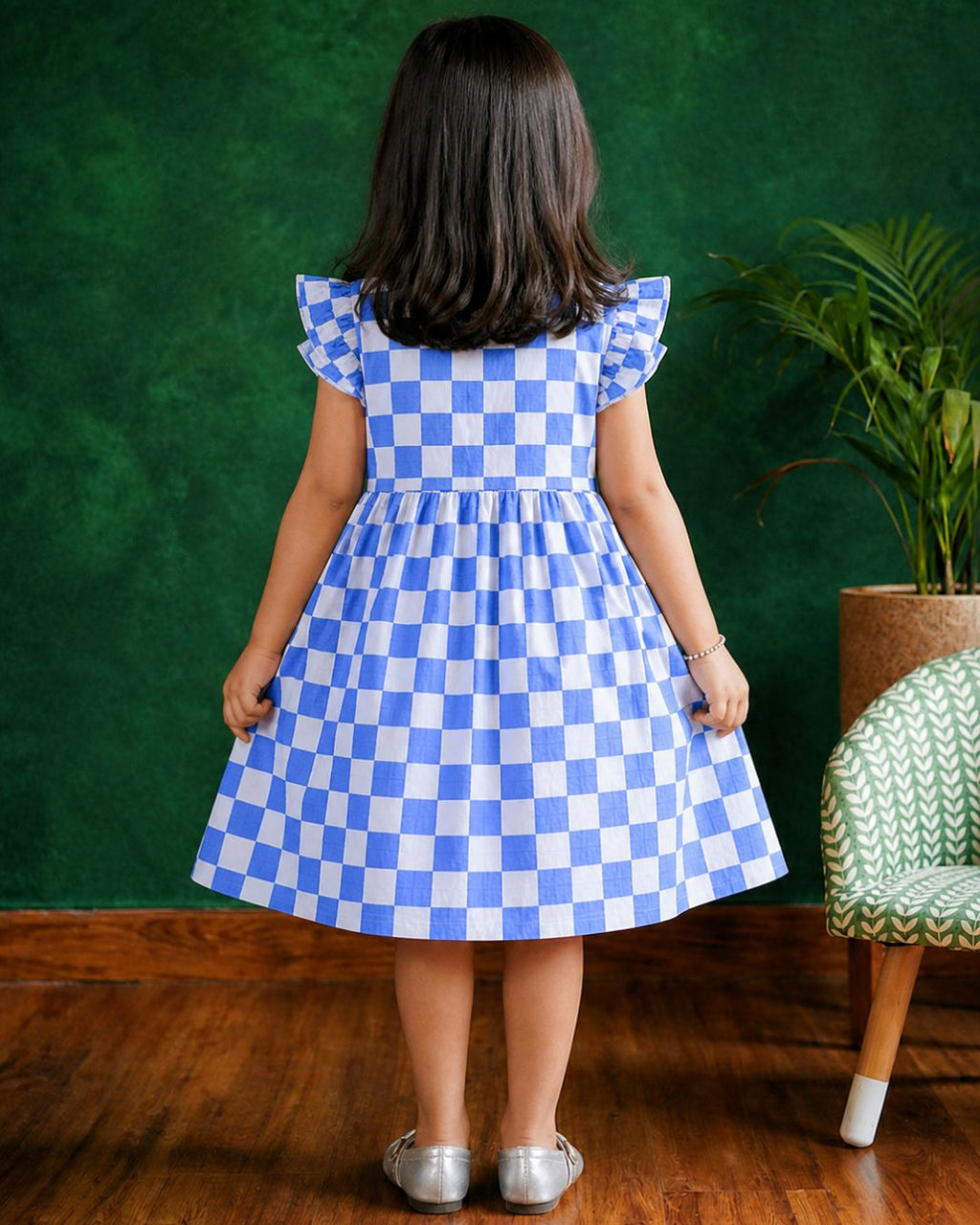 Blue Checks Frock