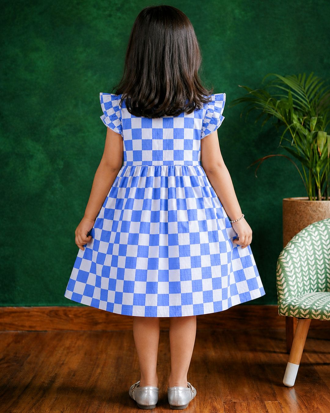Blue Checks Frock