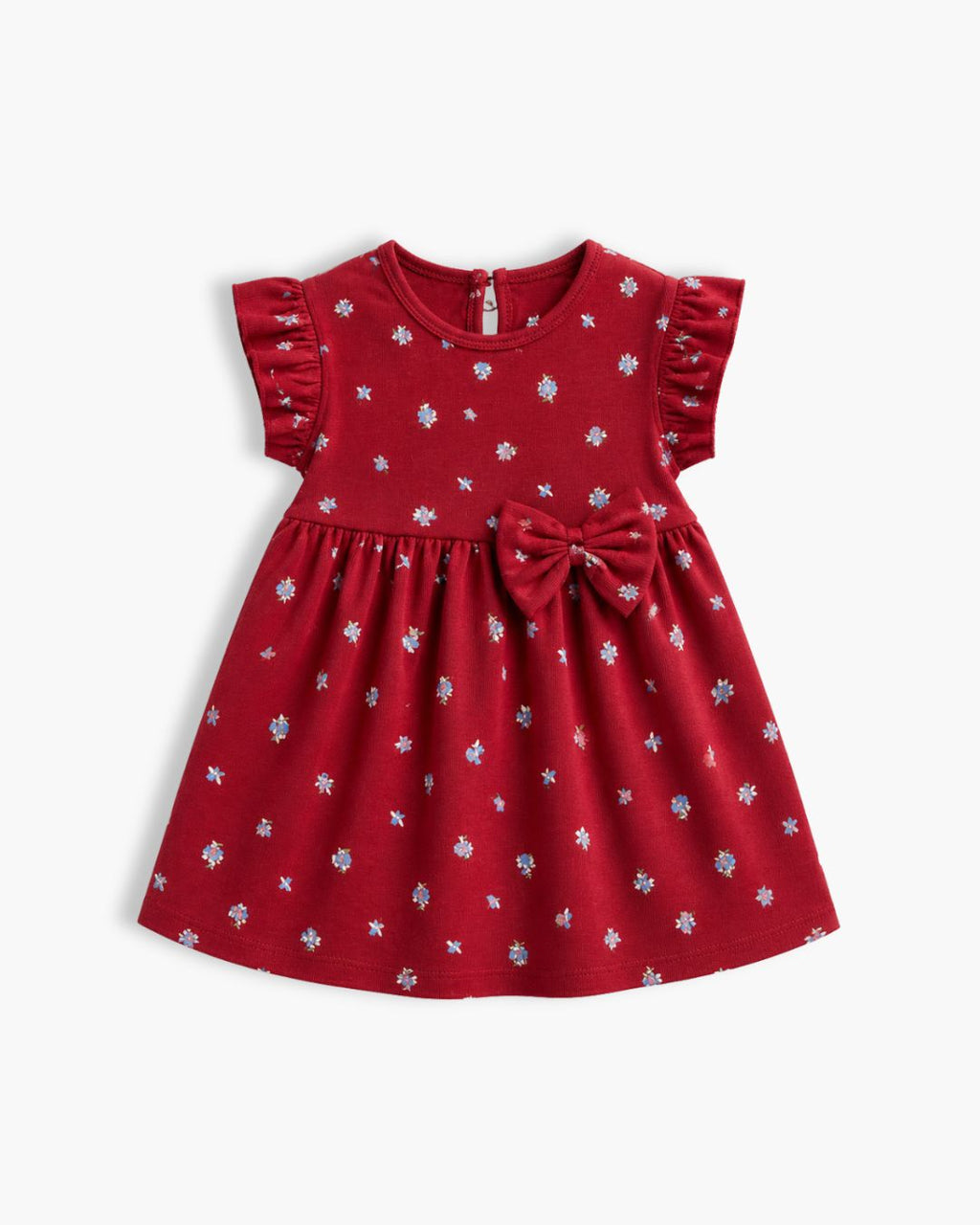 Ditsy Floral Maroon Frock