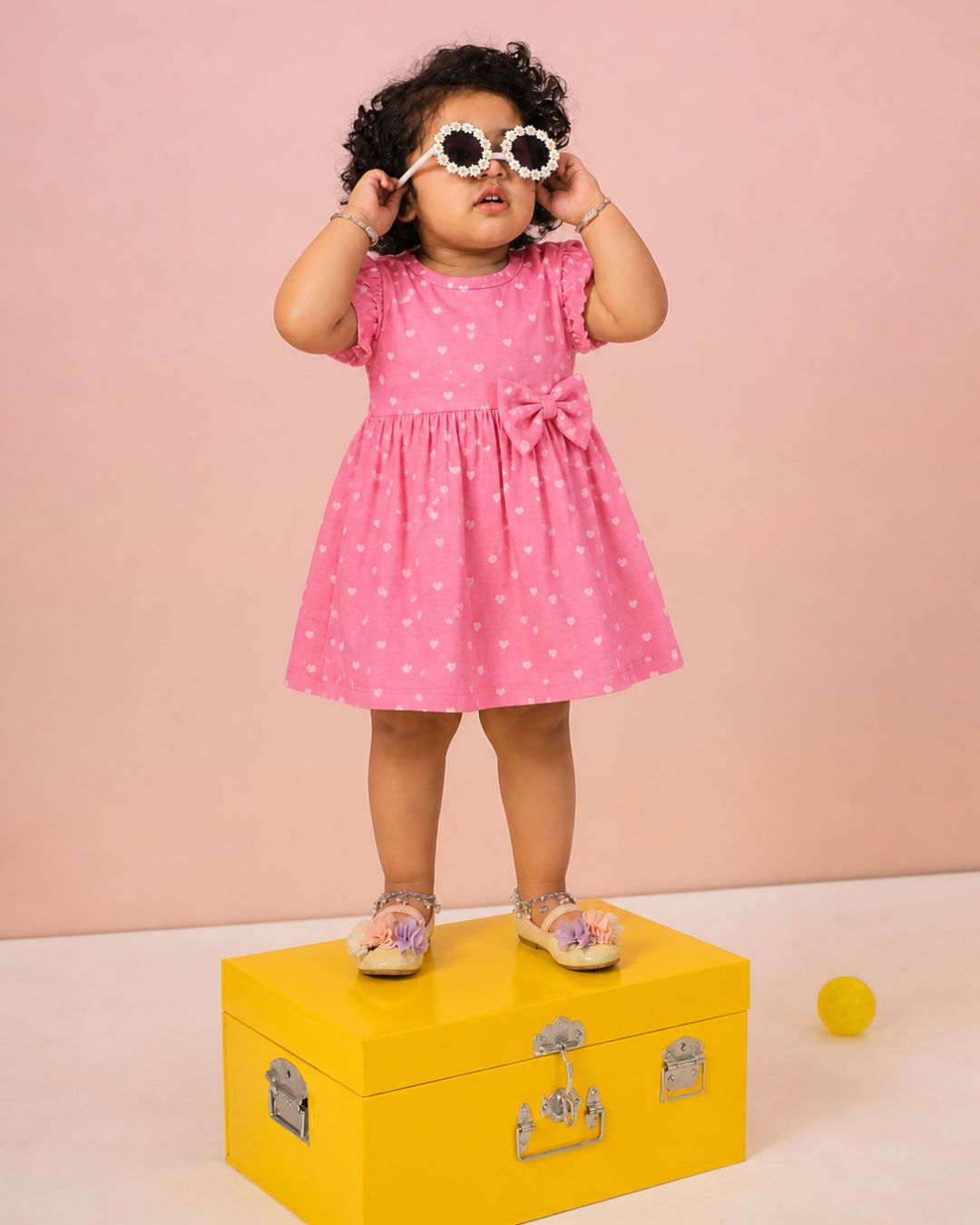 Hearts Peach Frock