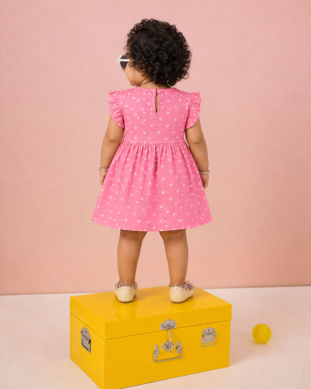 Hearts Peach Frock