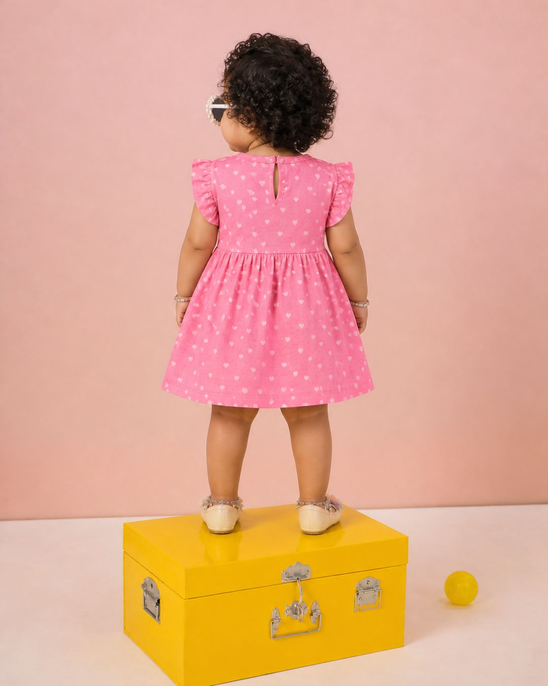 Hearts Peach Frock