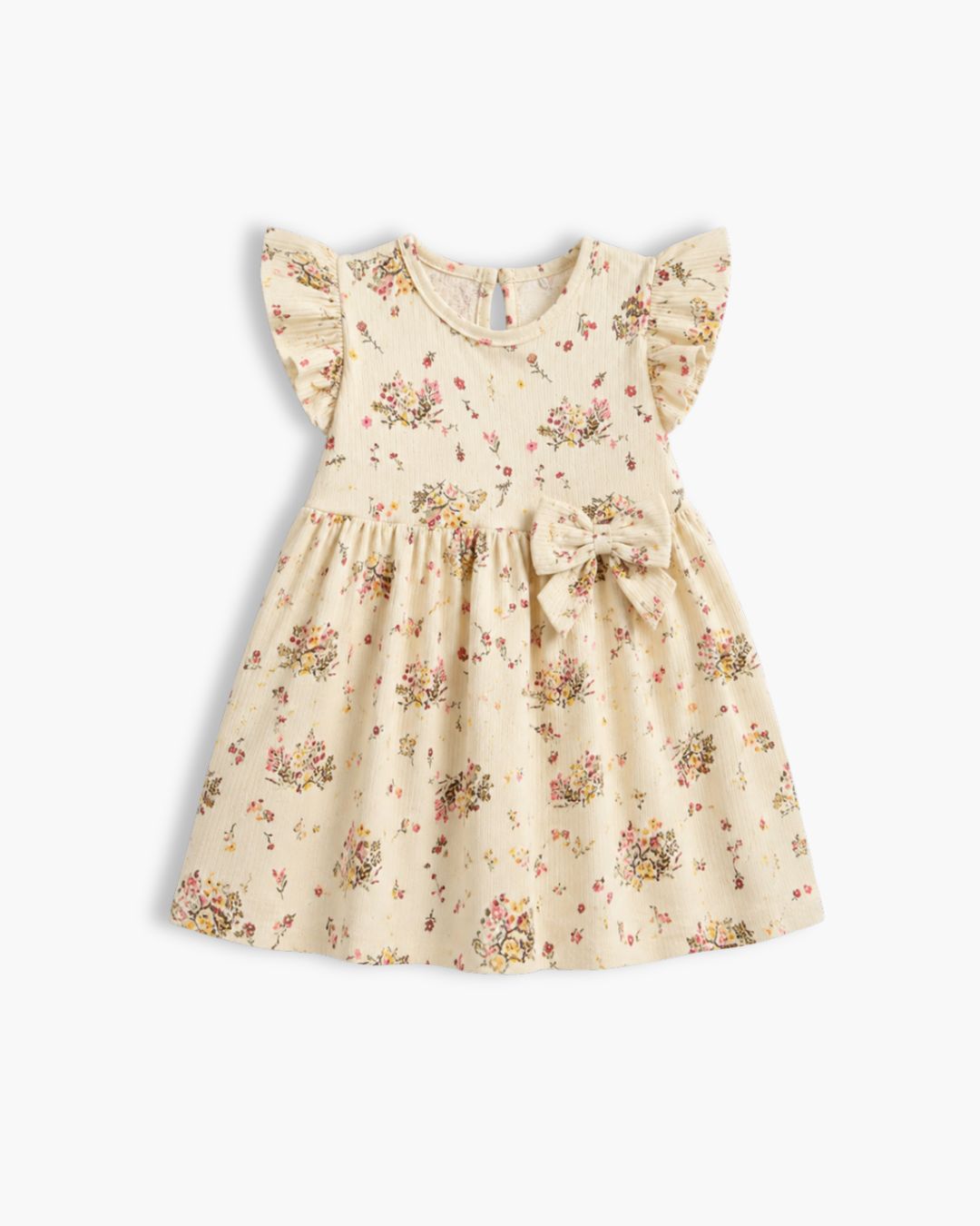 Floral Biege Frock