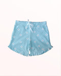 SkyBlue Floral Shorts