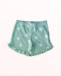 Sage Green Floral Shorts
